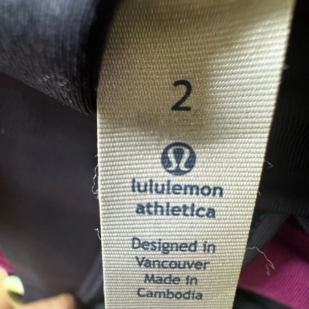 LULULEMON Super Sport Mini Cherry Cheetah Ultra Violet Naval Blue Tank Top Sz 2 - Picture 7 of 8